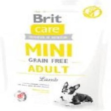 Корм Brit Care Mini Grain Free Adult для собак мелких пород с ягненком, 400г, 170771