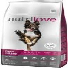 Корм NutriLove Adult Medium курица и рис 8 кг