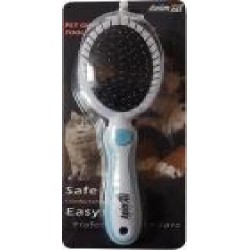 Расческа-щетка AnimAll Groom 2 в 1 голубая MG9707-L