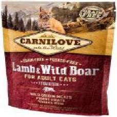 Корм Carnilove сухой для стерилизованных кошек Cat Lamb & Wild Boar Sterilised (ягненок и кабан) 400 г