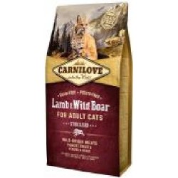 Корм Carnilove cухой для стерилизованных кошек Cat Lamb & Wild Boar Sterilised ягненок и кабан 6 кг