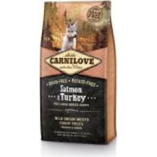 Корм Carnilove сухой для щенков Salmon&Turkey Large Breed Puppy 12 кг (лосось и индейка)