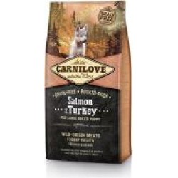 Корм Carnilove сухой для щенков Salmon&Turkey Large Breed Puppy 12 кг (лосось и индейка)