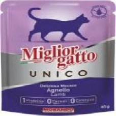 Корм Morando MigliorGatto Unico only Lamb для кошек, с ягненком 85 г