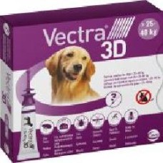 Капли CEVA от блох, клещей и комаров VECTRA 3D для собак массой 25-40 кг шт. 4,7 мл