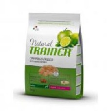 Корм для больших пород Trainer Natural Natural Puppy Maxi курица 3 кг Свежее мясо курицы и индейки, курятина, кукуруза, рис 3 кг