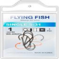 Крючок Flying Fish SINGLE S-31 №1 5 шт. WS-408(01)