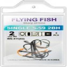 Крючок Flying Fish SINGLE S-59 2BH №2 10 шт. WS-411(02)