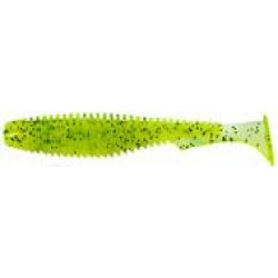 Приманки для ловли рыбы FishUp U-Shad 2 50 мм 10 шт. #026 - Flo Chartreuse/Green