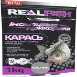 Прикормка RealFish 1000 г чеснок карась