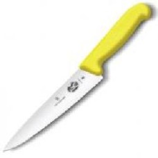 Нож кухонный Fibrox Carving 19 см желтый 5.2008.19 Victorinox