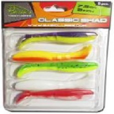 Приманка рыболовная Basic Lures CLASSIC SHAD 3.0 inch 75 мм 5 шт. силиконовая