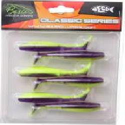 Приманка рыболовная Basic Lures 65 мм 6 шт. CLASSIC SHAD 2.5 фиолетовый с зеленым