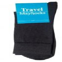 Носки Travel MaySocks Ч-111203-27 стретч коттон черный р.43-45