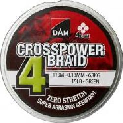 Шнур DAM 150м 0,1мм 4,5кг Crosspower 4-Braid