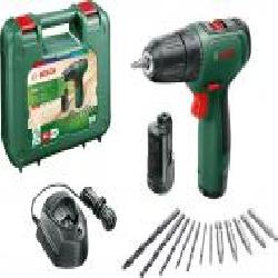 Шуруповерт аккумуляторный Bosch EasyDrill 1200 + набор сверл и бит + 2 акб PBA 12V 1.5Ah O-A + зарядное устройство GAL 1210 CV + кейс 06039D3007