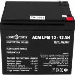 Аккумулятор LogicPower AGM 12 - 12 AH, Silver LogicPower