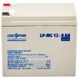 Батарея аккумуляторная мультигелевая LogicPower AGM MG 12 - 9 AH, Silver