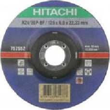 Круг зачистной по металлу Hitachi 125x6x22,2 мм 752552