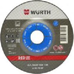 Круг зачистной по металлу WURTH Red Line 125 x6,0x22,2 мм 0669260126