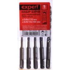 Набор буров Expert 5/6х110мм + 6/8/10х160 мм SDS-plus 5x110 мм