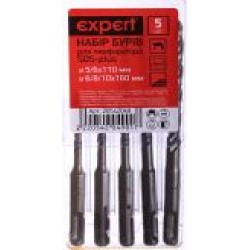 Набор буров Expert 5/6х110мм + 6/8/10х160 мм SDS-plus 5x110 мм