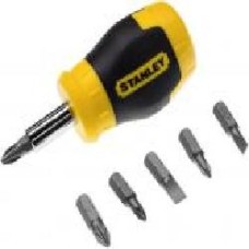 Отвертка со сменными насадками Stanley MULTIBIT STUBBY 0-66-357