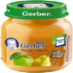 Пюре Gerber Яблоко и груша 130 г 7613033514852