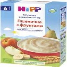 Каша молочная Hipp от 6 месяцев пшеничная с фруктами 250 г