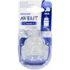 Соска Philips Avent с тремя отверствиями SCF633/27 2 шт 884063327180