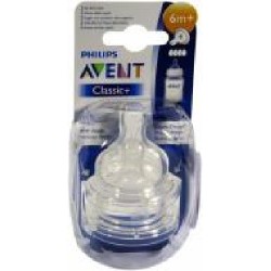 Соска Philips Avent с четырмя отверстиями SCF634/27 2 шт 884063427180