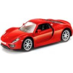 Автомодель Uni Fortune 1:32 Porshe 918 Spyder красный 554030