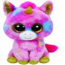 Мягкая игрушка TY Beanie Boos Единорог Fantasia 37041 25 см розовый