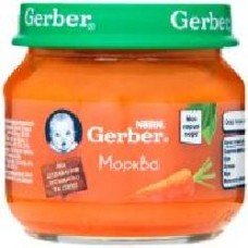 Пюре Gerber овощное пюре Морковь 80 г