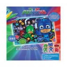 Набор Перо PJ Masks Аппликация и раскраска на бархате Отважные герои 119859