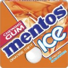 Жевательная резинка Perfetti - Van Melle Mentos Ice Апельсин и мята 12.9 г