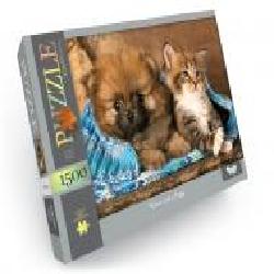 Пазлы Danko Toys № 1 Kitten and Puppy 1500 элементов С1500-04-01