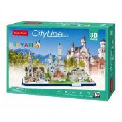 3D-пазл CubicFun City line Бавария MC267h