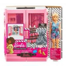 Игровой набор Barbie Шкаф-чемодан для одежды GBK12