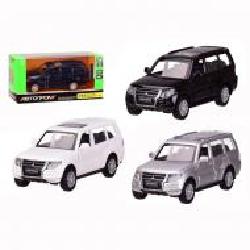 Автомодель Автопром 1:43 Mitsubishi Pajero 4WD Turbo, 3 цвета в ассортименте 0434