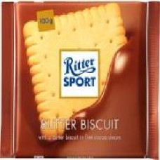 Молочный шоколад Ritter Sport с начинкой из сливочного печенья 100 г