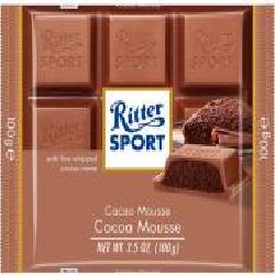 Молочный шоколад Ritter Sport молочный с начинкой какао-мусс (22292099) 100 г