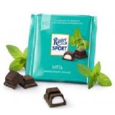 Шоколад Ritter Sport чорний з кремово-мятною начинкою 100 г