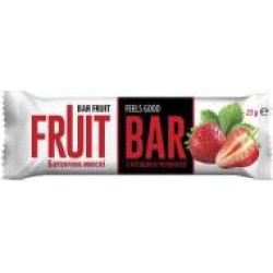 Батончик Fruit Bar мюсли с ягодами клубники 25 г