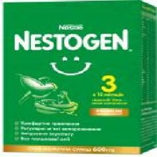 Сухая молочная смесь Nestle Nestogen для детей с 12 месяцев с лактобактериями 3 L.Reuteri 600 г