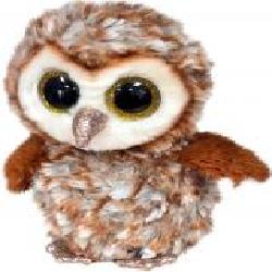 Мягкая игрушка TY Beanie Boos Сова 15 см коричневый 36326