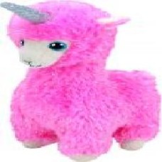 Мягкая игрушка TY Beanie Boos Лама 15 см розовый 36282