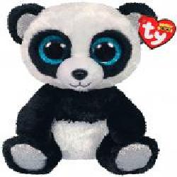 Мягкая игрушка TY Beanie Boos Бамбуковая панда 25 см черный с белым 36463