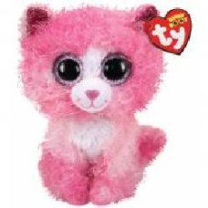 Мягкая игрушка TY Beanie Boo's Котенок Reagan 12 см розовый 36308