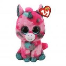 Мягкая игрушка TY Beanie Boos Единорог Gumball 25 см розовый 36466